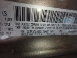 2019 Cherokee Color Code for Light Brownstone Pearl - Color Code: PT6