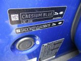 2018 F-PACE Color Code for Caesium Blue Metallic - Color Code: JHK