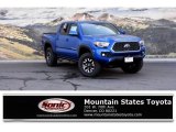 2018 Blazing Blue Pearl Toyota Tacoma TRD Off Road Double Cab 4x4 #126407365