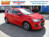 2018 Red Hot Chevrolet Sonic LT Hatchback #126434999