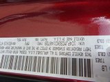 2019 Cherokee Color Code for Velvet Red Pearl - Color Code: PRV