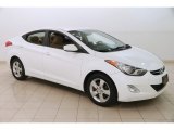 Shimmering White Hyundai Elantra in 2012