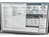 2018 Mercedes-Benz GLE 550e 4Matic Plug-In Hybrid Window Sticker