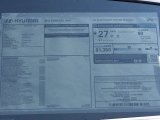 2018 Hyundai Kona SEL AWD Window Sticker