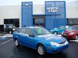 2007 Aqua Blue Metallic Ford Focus ZX4 SE Sedan #12643724