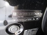 2018 Range Rover Velar Color Code for Santorini Black Metallic - Color Code: PAB
