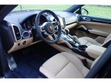 2018 Porsche Cayenne Platinum Edition Black/Luxor Beige Interior