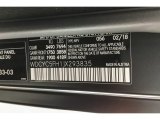 2018 G Color Code for designo Night Black Magno (Matte) - Color Code: 056