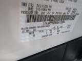 2018 Taurus Color Code for White Platinum - Color Code: UG