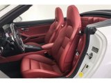 2017 Porsche 911 Turbo S Cabriolet Bordeaux Red Interior