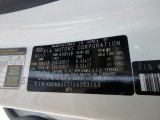2018 Sedona Color Code for Clear White - Color Code: UD