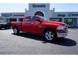 2018 Flame Red Ram 1500 Big Horn Crew Cab #126857015