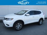 Moonlight White Nissan Rogue in 2014