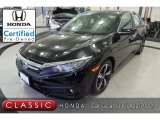 2017 Crystal Black Pearl Honda Civic Touring Sedan #126894978