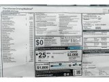 2019 BMW 4 Series 440i Coupe Window Sticker