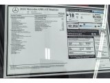 2018 Mercedes-Benz AMG GT Roadster Window Sticker