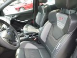 2018 Ford Focus ST Hatch Charcoal Black/Smoke Storm Partial Recaro Leather Interior
