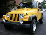 2005 Solar Yellow Jeep Wrangler Sport 4x4 #12687393