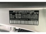 2018 CLA Color Code for Polar Silver Metallic - Color Code: 761