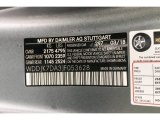 2018 SL Color Code for designo Selenite Grey Magno (Matte) - Color Code: 297