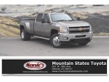 2014 Mocha Steel Metallic Chevrolet Silverado 3500HD LTZ Crew Cab 4x4 #127129696