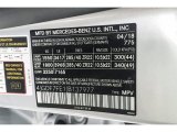 2018 GLS Color Code for Iridium Silver Metallic - Color Code: 775