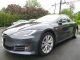 2016 Tesla Model S 90D Front 3/4 View