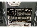 2016 AMG GT S Color Code for Selenite Grey Metallic - Color Code: 992