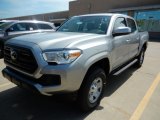 2018 Silver Sky Metallic Toyota Tacoma SR Double Cab 4x4 #127297509