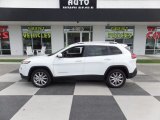 2018 Bright White Jeep Cherokee Limited #127313325
