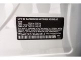2019 7 Series Color Code for Mineral White Metallic - Color Code: A96