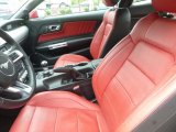 2017 Ford Mustang EcoBoost Premium Coupe Red Line Interior