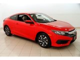 2016 Rallye Red Honda Civic LX Coupe #127334755