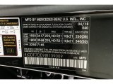 2018 GLS Color Code for Black - Color Code: 040