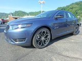 Blue Ford Taurus in 2018