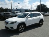 2019 Bright White Jeep Cherokee Limited #127378356