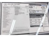 2018 Mercedes-Benz S AMG S63 Coupe Window Sticker