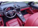 2017 Porsche 718 Boxster S Black/Bordeaux Red Interior