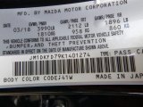 2019 CX-3 Color Code for Jet Black Mica - Color Code: 41W