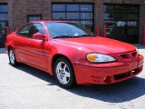2000 Bright Red Pontiac Grand Am GT Sedan #12710564