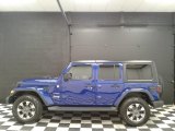 2018 Ocean Blue Metallic Jeep Wrangler Unlimited Sahara 4x4 #127513412