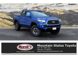 2018 Blazing Blue Pearl Toyota Tacoma TRD Off Road Double Cab 4x4 #127520788