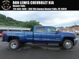 2018 Deep Ocean Blue Metallic Chevrolet Silverado 3500HD LTZ Crew Cab Dual Rear Wheel 4x4 #127547896