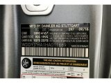 2017 AMG GT Color Code for designo Selenite Grey Magno (Matte) - Color Code: 297