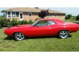 Red Dodge Challenger in 1970