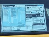 2019 Honda Fit LX Window Sticker