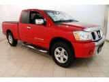 2005 Red Alert Nissan Titan SE King Cab #127710365