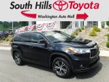 2016 Midnight Black Metallic Toyota Highlander XLE AWD #127814305