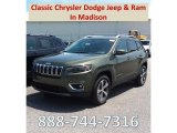 2019 Olive Green Pearl Jeep Cherokee Limited 4x4 #127836091