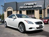 2008 Ivory Pearl White Infiniti G 37 S Sport Coupe #12730526